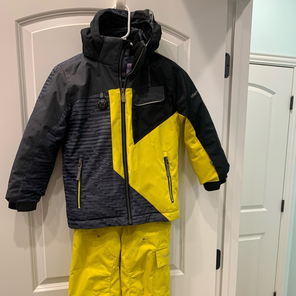 Kids Obermeyer ski jacket and bibs